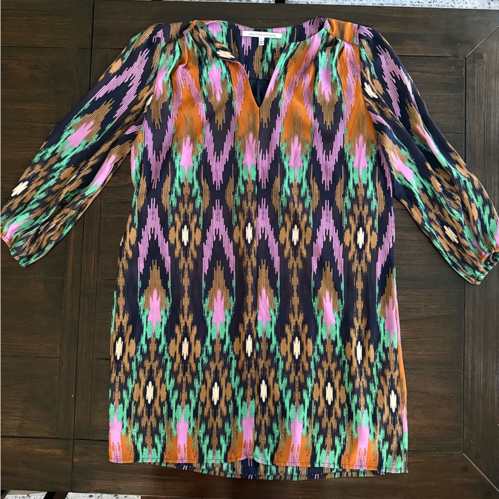 Collective Concepts Multicolor Abstract Dress